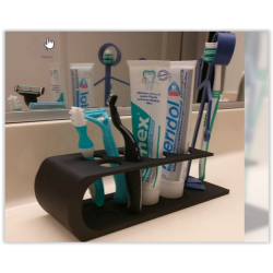 siyah diş macunluk ve banyo...