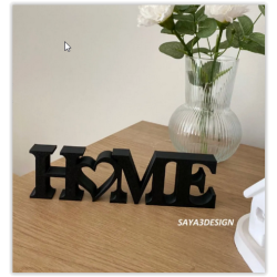 Masaüstü home yazılı dekor